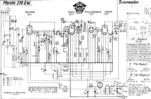 Oktoden-Super M278-GW ; Mende - Radio H. (ID = 1128189) Radio