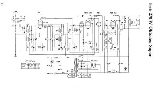 Oktoden-Super M278-W ; Mende - Radio H. (ID = 1101291) Radio