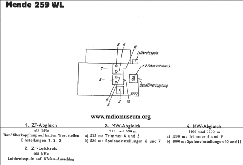 Sparsuper 259WL; Mende - Radio H. (ID = 28780) Radio