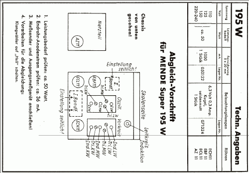 Super MS195-W ; Mende - Radio H. (ID = 760598) Radio