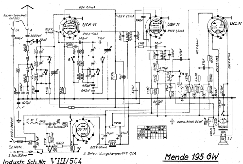 Super MS195-GW ; Mende - Radio H. (ID = 2253135) Radio