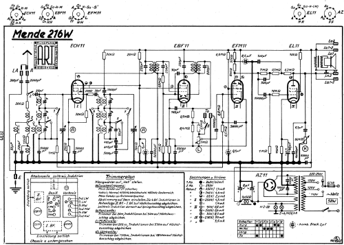 Super MS216-W ; Mende - Radio H. (ID = 2327973) Radio