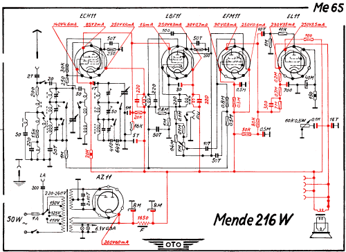 Super MS216-W ; Mende - Radio H. (ID = 2959334) Radio