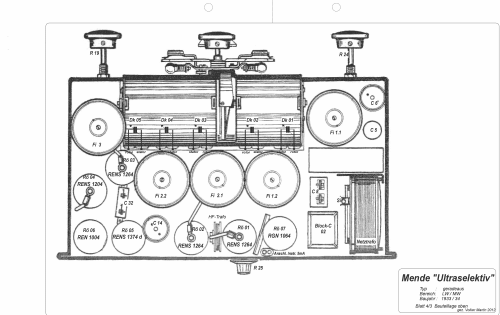 Ultra-Selektiv Kabinett SS; Mende - Radio H. (ID = 1454706) Radio