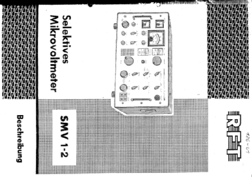 Selektives Mikrovoltmeter SMV 1-2; Messelektronik (ID = 1925708) Ausrüstung