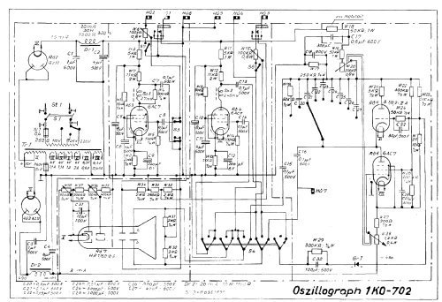 Elektronenstrahl-Oszillograph 1KO-702; Messgerätewerk (ID = 1716005) Equipment