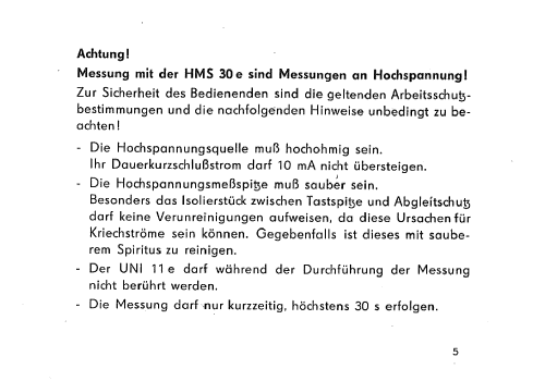 Hochspannungsmessspitze HMS30e; Messtechnik (ID = 1213506) Equipment