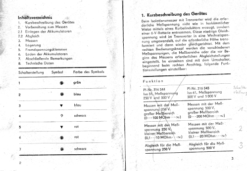 Isolationsmessgerät ISO51; Messtechnik (ID = 1842932) Equipment