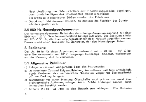 Universal-Messinstrument UNI 10; Messtechnik (ID = 1874460) Equipment