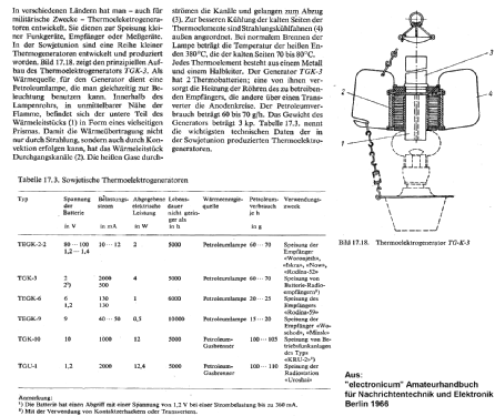 Thermoelektrogenerator TGK-3 {ТГК-3}; Metallamp, Moscow (ID = 1320504) A-courant