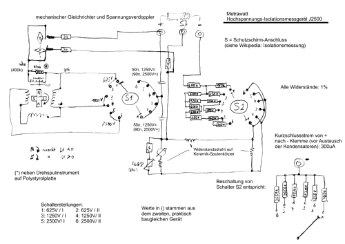 Hochspannungs-Isolationsmesser J2500; Metrawatt, BBC Goerz (ID = 1393788) Equipment