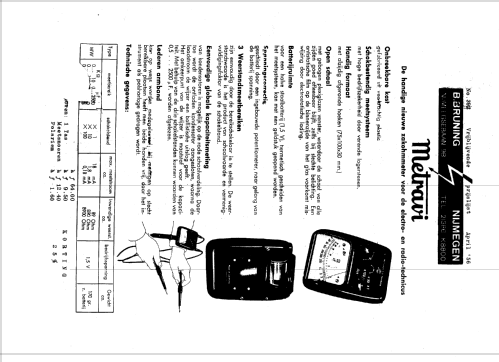 Taschenohmmeter Metravi MW; Metrawatt, BBC Goerz (ID = 1381866) Equipment