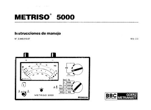Metriso 5000; Metrawatt, BBC Goerz (ID = 2901448) Equipment
