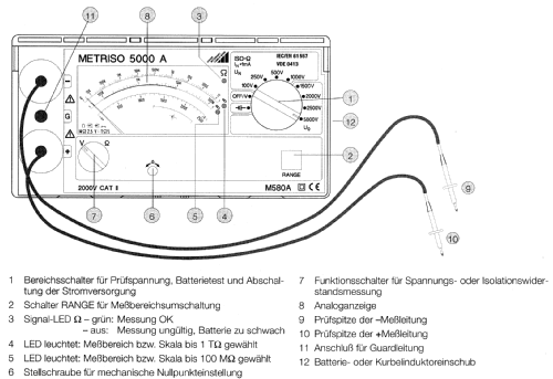 Metriso 5000 A/AK; Metrawatt, BBC Goerz (ID = 1302909) Ausrüstung