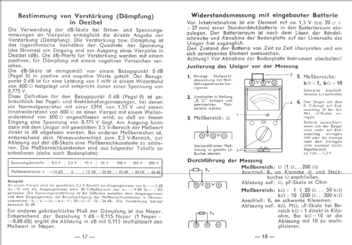 Unigor 3p; Metrawatt, BBC Goerz (ID = 221251) Ausrüstung