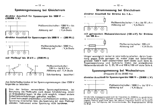 Unigor 4s; Metrawatt, BBC Goerz (ID = 223027) Ausrüstung