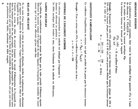 Lampemètre 310; Metrix, Compagnie (ID = 1950049) Ausrüstung