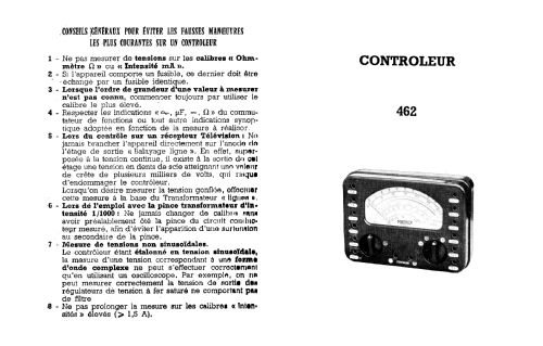 Multimeter 462; Metrix, Compagnie (ID = 1676946) Equipment
