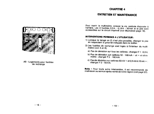 Multimètre MX046A; Metrix, Compagnie (ID = 953966) Equipment