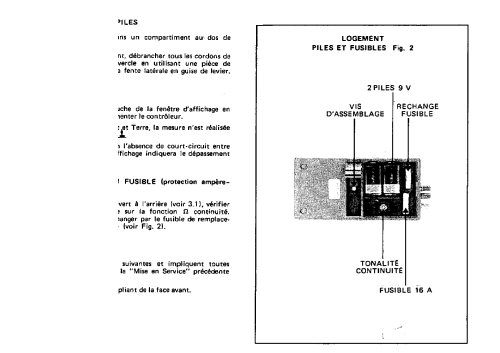 Multimètre MX435; Metrix, Compagnie (ID = 954514) Equipment