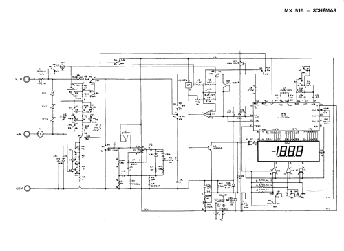 Multimètre numérique 2000 points MX515; Metrix, Compagnie (ID = 957816) Equipment