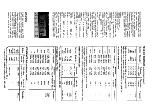 Multimètre numérique 4000 points de table MX547; Metrix, Compagnie (ID = 956986) Equipment