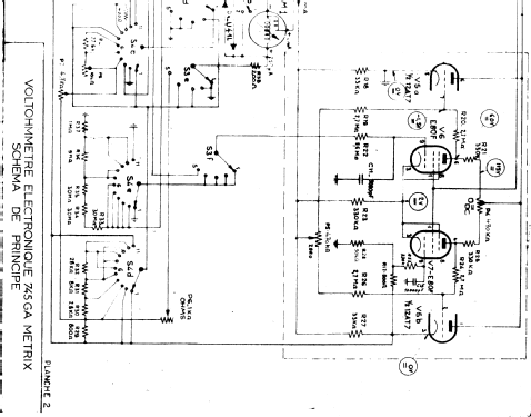 Voltohmmètre Électronique 745GA; Metrix, Compagnie (ID = 1045514) Equipment