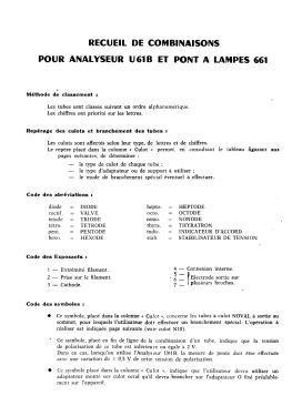 Analyseur de lampes U61B; Metrix, Compagnie (ID = 2746195) Equipment