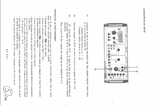 Meßsender AM-FM-Stereo GX 933; Metrix, Compagnie (ID = 2654610) Equipment