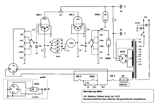 Röhrenvoltmeter MB67; Metrohm AG; Herisau (ID = 1371272) Equipment