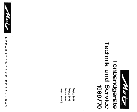 940; Metz Transformatoren (ID = 1035769) Sonido-V