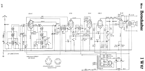 Botschafter MS/W67; Metz Transformatoren (ID = 486459) Radio