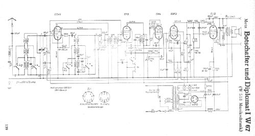Botschafter MS/W67; Metz Transformatoren (ID = 4272) Radio