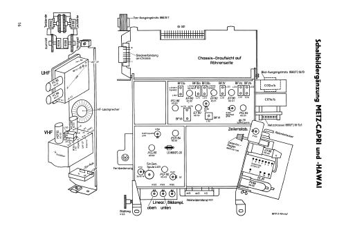 Capri Vollautomatik 867 UHF; Metz Transformatoren (ID = 2609665) Televisore