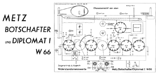 Diplomat MS/W66; Metz Transformatoren (ID = 57045) Radio