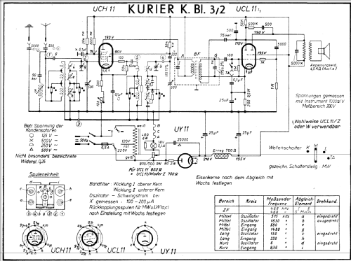 Kurier KS/A34 ; Metz Transformatoren (ID = 698959) Radio