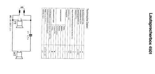 Lautsprecherbox 4501; Metz Transformatoren (ID = 1031601) Lautspr.-K