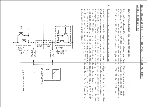 Mecasound Stereo Amplifier AX 4970; Metz Transformatoren (ID = 785281) Ampl/Mixer