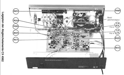 Stereo Cassette Deck CX 4982; Metz Transformatoren (ID = 791325) Ton-Bild