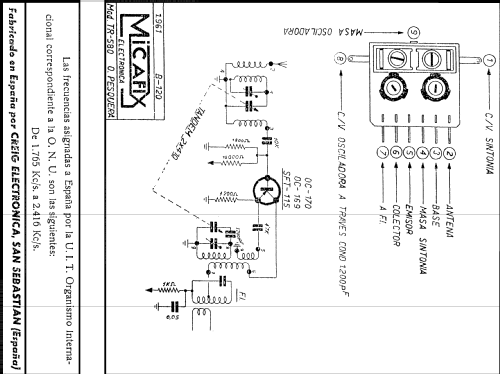580; Micafix Electrónica; (ID = 590246) Radio