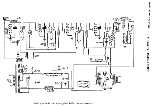 Chassis Miraco AC-9 Unitune ; Midwest Radio Co., (ID = 526302) Radio