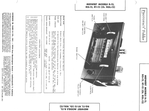 RT-12 Ch.= RGL-12; Midwest Radio Co., (ID = 1395356) Radio