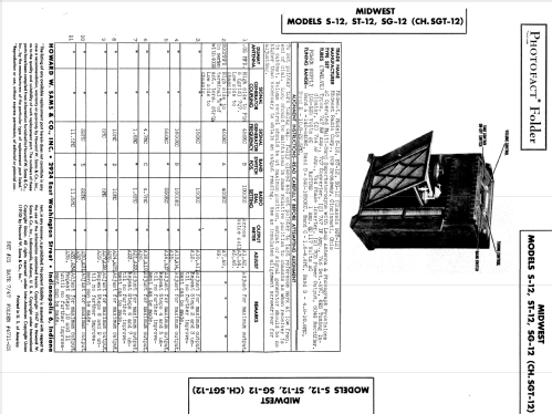 SG-12 Ch= SGT-12; Midwest Radio Co., (ID = 853239) Radio