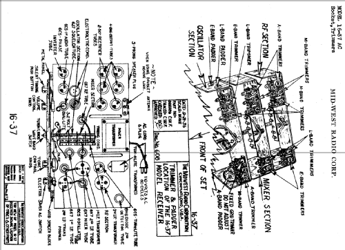 T-16 Ch= 16-37AC; Midwest Radio Co., (ID = 527084) Radio