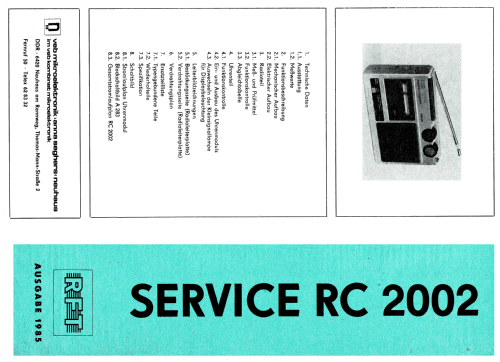 LCD Radio-Clock RC2002; Mikroelektronik ' (ID = 2015875) Radio