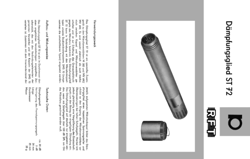 Dämpfungsglied ST72; Mikrofontechnik (ID = 750828) Misc