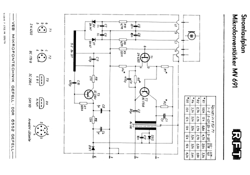 Mikrofonvorverstärker MV691; Mikrofontechnik (ID = 627889) Verst/Mix