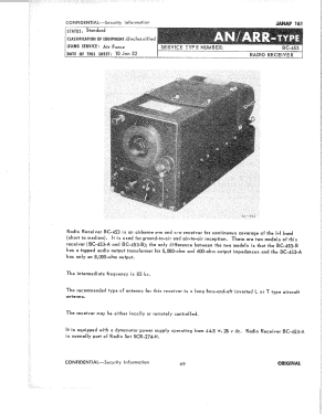 Beacon Receiver BC-453-B; MILITARY U.S. (ID = 2769507) Mil Re