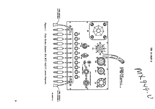 Tube Socket Adapter Kit MX-949A/U; MILITARY U.S. (ID = 584728) Equipment