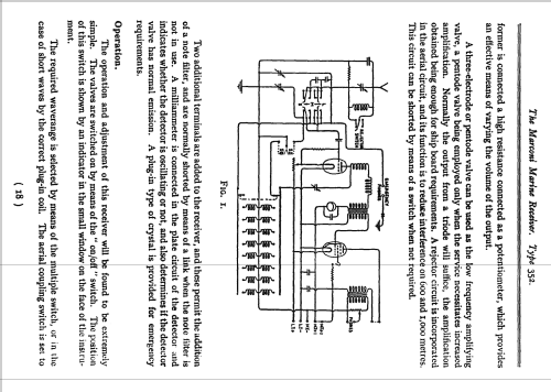 Marine Receiver 352; MIM, Marconi (ID = 1713504) Commercial Re